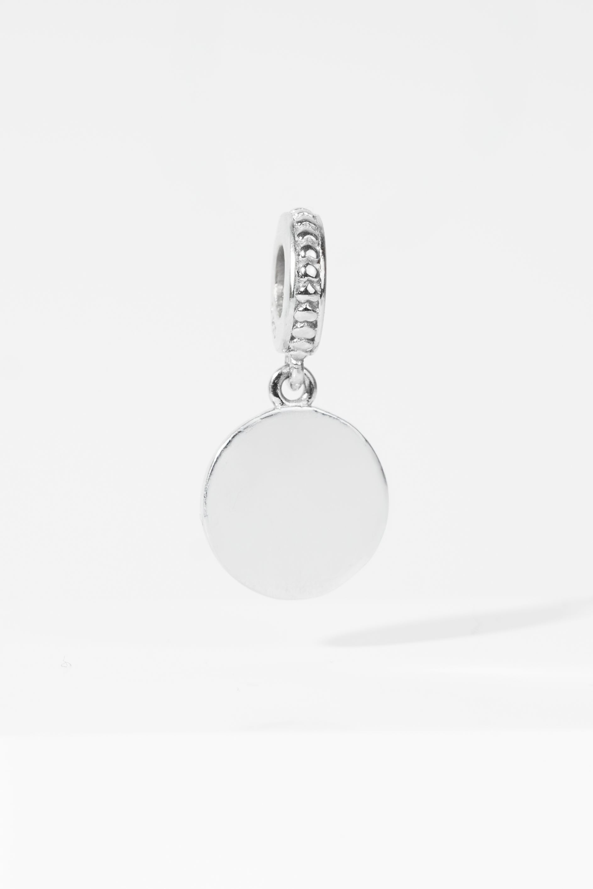 Charm Tag - Colgante Círculo liso - Club VIP - Silvertag Shop