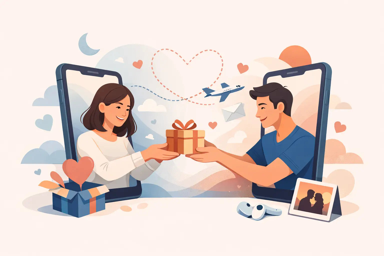 Regalos de pareja a distancia que se sienten cerca