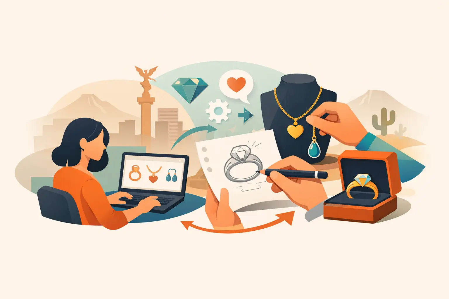 Cómo pedir joyas personalizadas en México