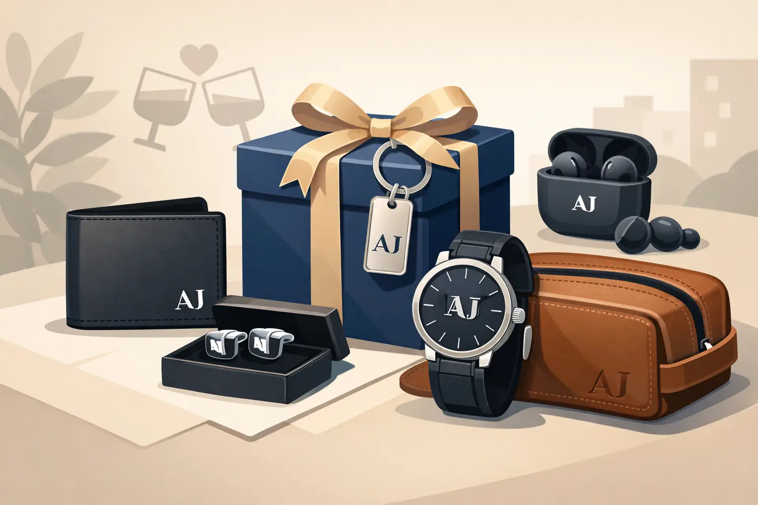 Regalos con iniciales para novio que sí emocionan