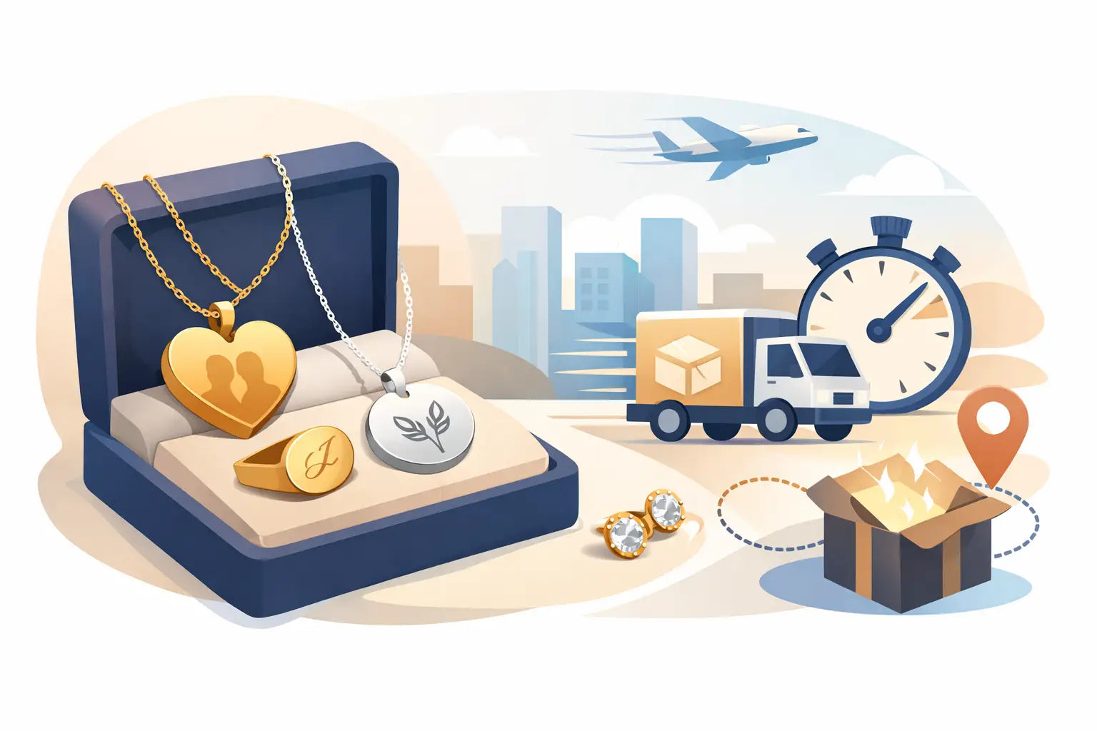 Joyería personalizada con entrega rápida
