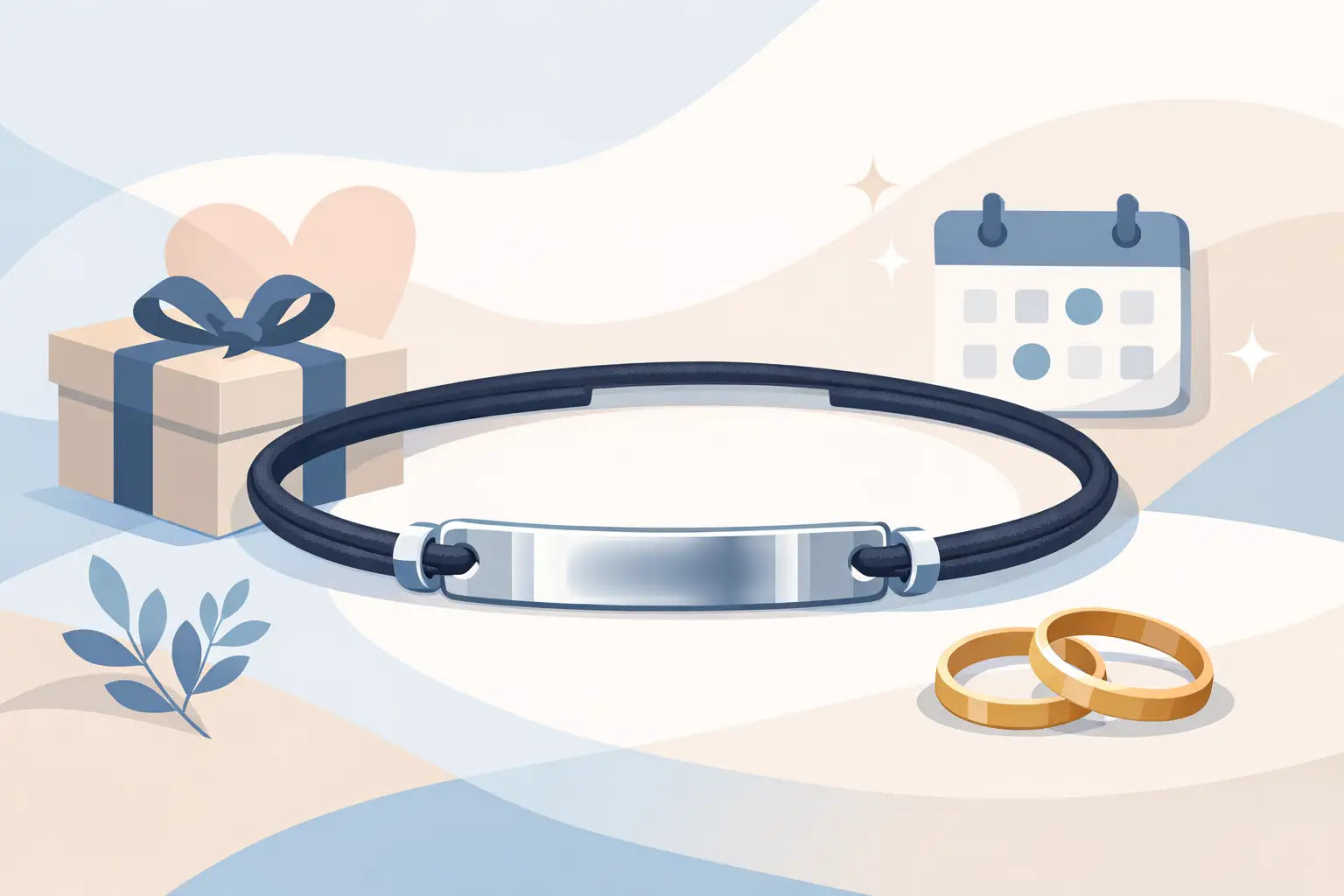 Pulsera con fecha grabada: qué regalar y cuándo