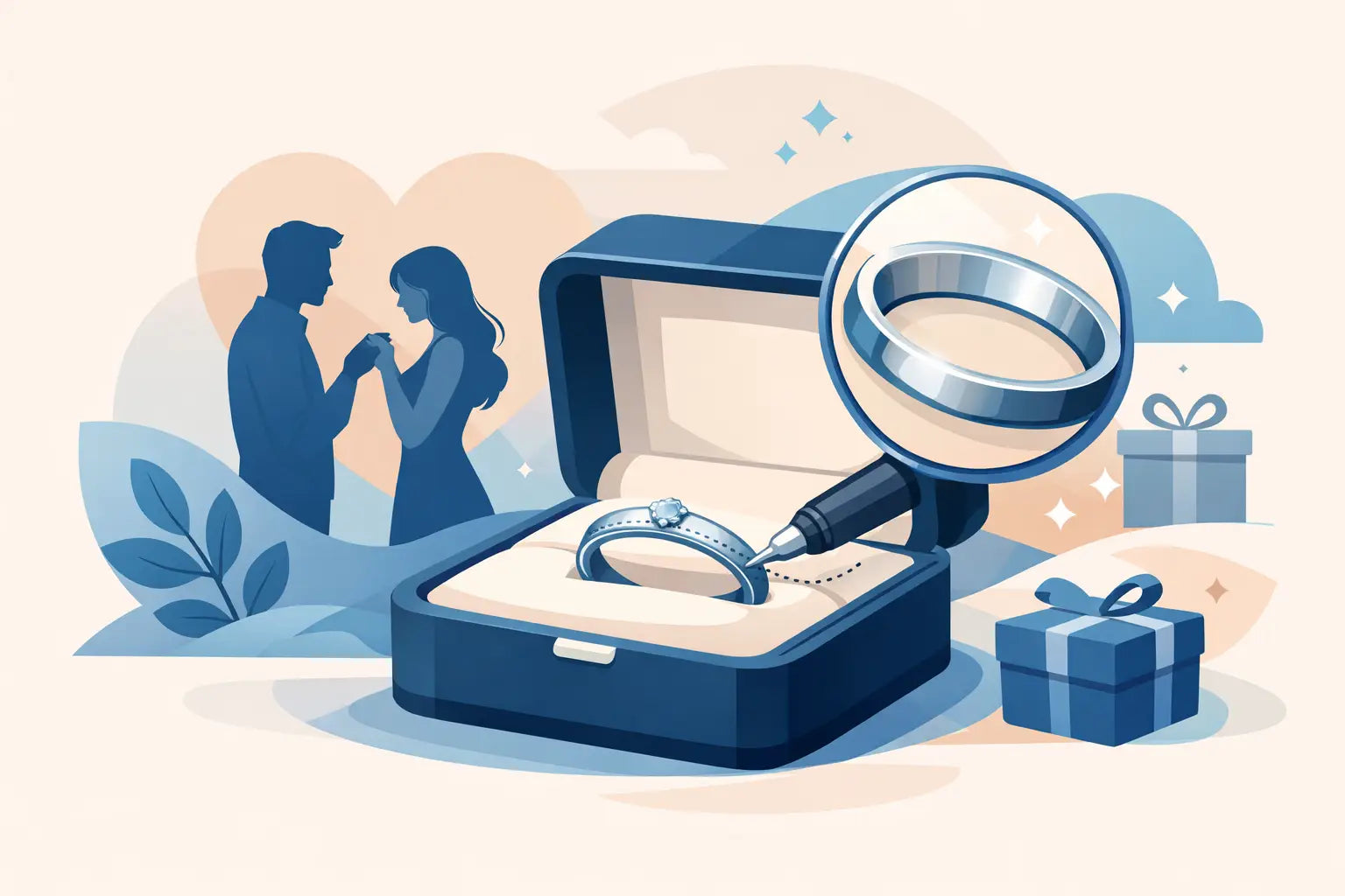 Cómo elegir un anillo de promesa grabable