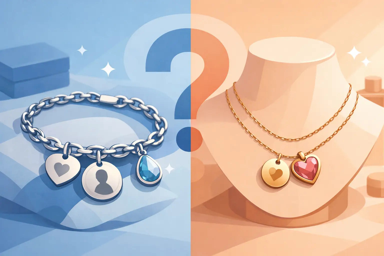 Pulsera o collar personalizado: cuál elegir
