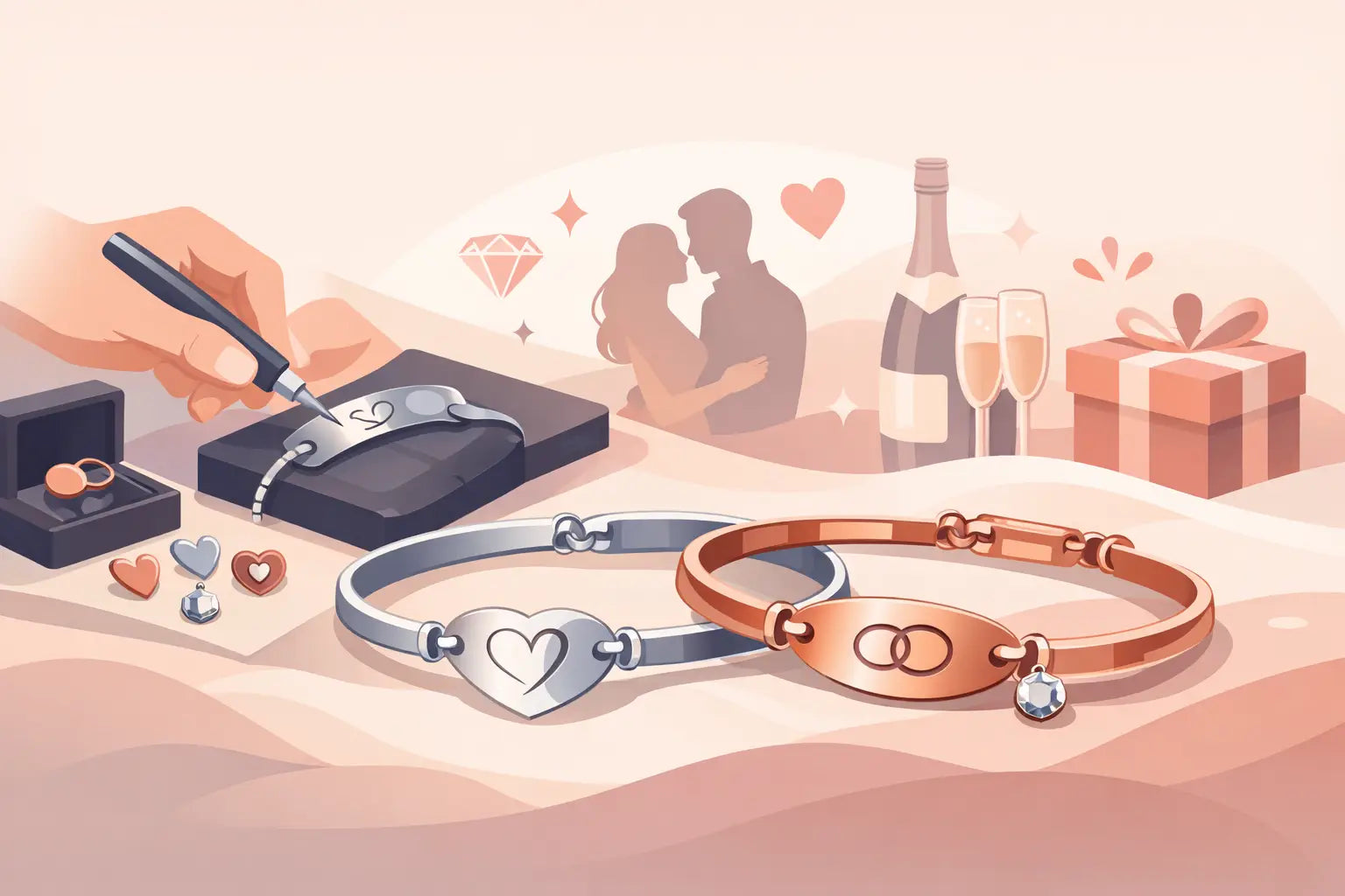 Cómo personalizar pulseras para aniversario