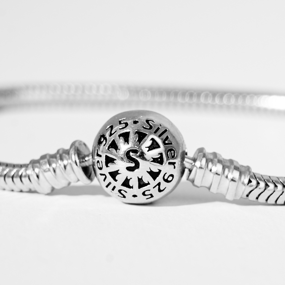 Flowtag - Brazalete Cadena de Serpiente con Cierre de Esfera