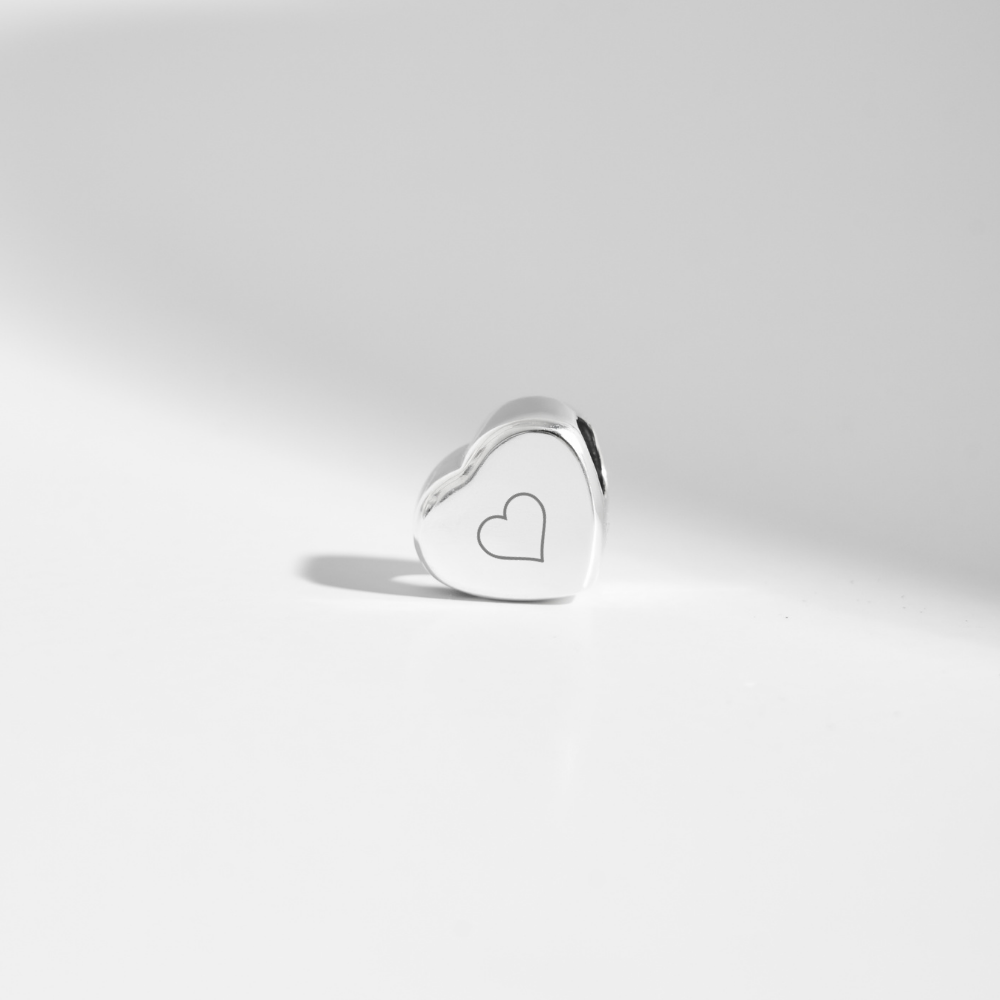Charm Tag - Abalorio de corazón
