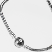 Flowtag - Brazalete Cadena de Serpiente con Cierre de Esfera