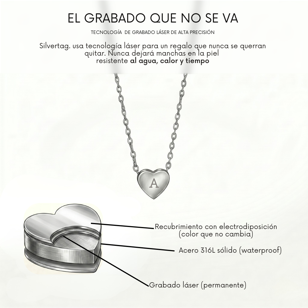 Heart Tag - Silvertag Shop