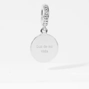 Charm Tag - Colgante Círculo liso para Mamá - Silvertag Shop