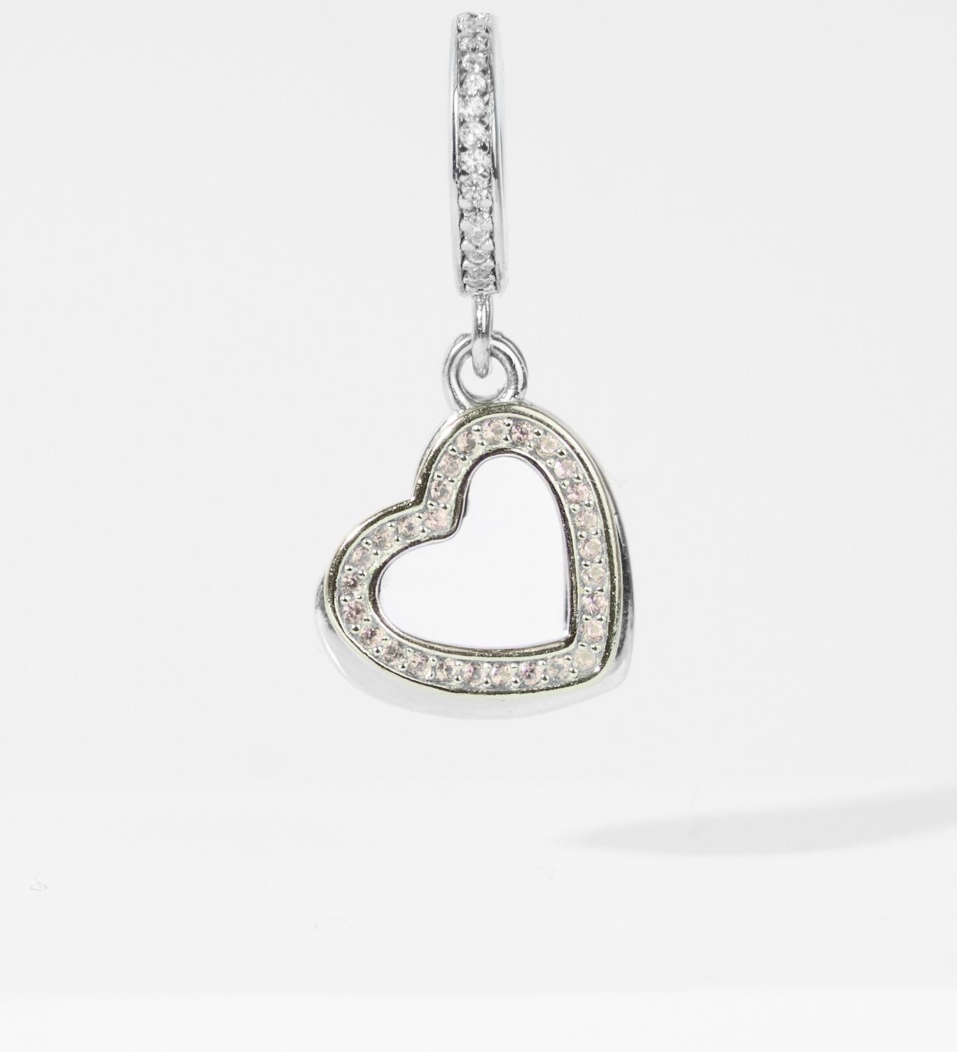 Charm Tag - Colgante Doble Corazón - Silvertag Shop