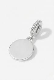 Charm Tag - Colgante Círculo liso - Silvertag Shop